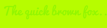 Image with Font Color 93F600 and Background Color B7FC00